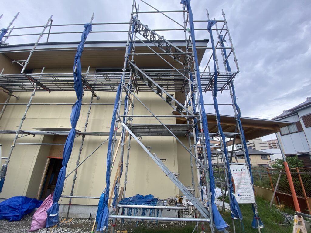 新築建設/足場工事/外観