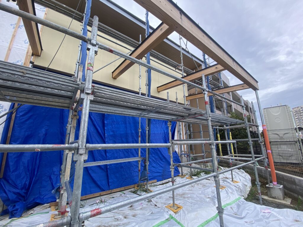 建設現場/足場工事/くさび足場