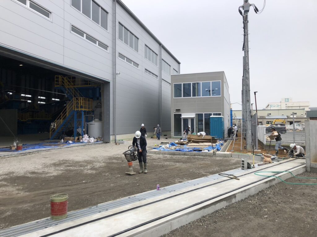 工場建設現場/外構工事