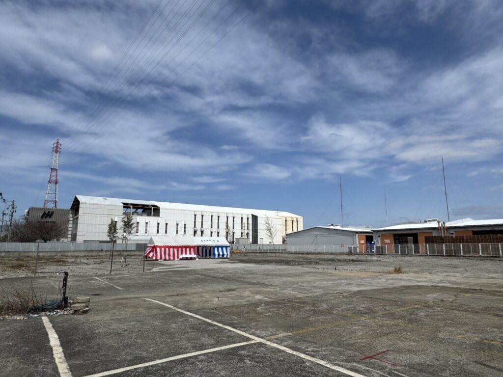 倉庫建設　地鎮祭の様子