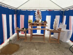 藤井寺建設現場　地鎮祭の様子